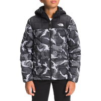 Kid's The North Face Printed ThermoBall Eco Hoodie Boys' 2022 in Gray size X-Large | Nylon/Polyester