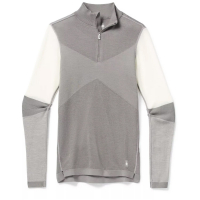 Women's Smartwool Intraknit 250 Colorblock 1/4 Zip Top 2021 Gray in Grey size X-Large