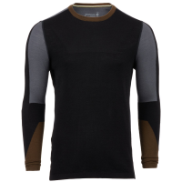 Smartwool Intraknit 250 Thermal Colorblock Crew Top 2021 in Black size 2X-Large