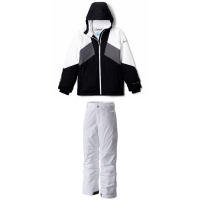 Kid's Columbia Alpine Diva Jacket Girls' 2022 - XS Black Package (XS) + S Bindings | Nylon in White size X-Small/Small | Nylon/Polyester