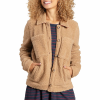 Women's Toad & Co Sespe Sherpa Shirt Jacket 2021 in Brown size X-Large | Nylon/Wool/Polyester