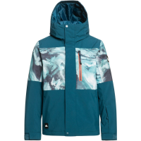 Kid's Quiksilver Mission Printed Block Jacket Boys' 2023 in Blue size X-Large