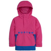 Kid's Burton Frostner Anorak Jacket 2024 Pink in Blue size X-Large | Nylon