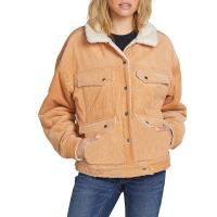Women's Volcom Woodstone Reversible Jacket Brown size X-Small