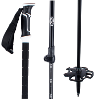 BCA Scepter Adjustable /Aluminum Ski Poles 2026 in Black size 105-145
