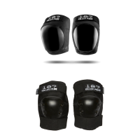 187 Pro Skateboard Knee Pads 2026 - Small Package (S) + S Adult Elbow Pads Size Short Sleeve in White size S/S | Nylon