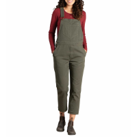 Women's Toad & Co Huron Overalls 2021 Pant in Green size Large | Cotton