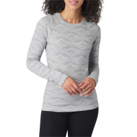 Women's Smartwool 250 Baselayer Pattern Crew Top 2022 in Gray size Small