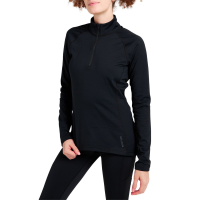 Women's Burton Heavyweight X Quarter-Zip Base Layer Top 2026 in Black size Small