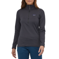 Women's Patagonia R1 Daily Zip Neck Top 2023 in Black size Medium | Spandex/Polyester