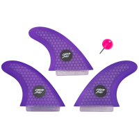 Catch Surf Honeycomb Hi-Performance Tri Fin Set 2026 in Purple