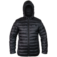 XCEL Hooded Puffy Jacket 2021 in Black size Small | Nylon/Polyester