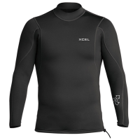 XCEL 2/1mm Axis Long Sleeve Wetsuit Jacket 2024 in Black size Small | Spandex