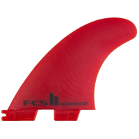 FCS II Accelerator Neo Glass Medium Tri Fin Set 2024 in Red