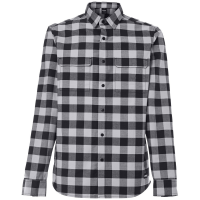 Oakley Checkered Ridge Long Sleeve Shirt 2021 in Grey size Small | Spandex/Polyester
