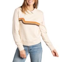 Women's Toad & Co Follow Through Collared Crewneck Sweater 2021 in White size Small | Cotton