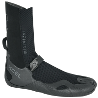 Women's XCEL 3mm Infiniti Split Toe Wetsuit Boots in Black size 8 | Rubber/Neoprene