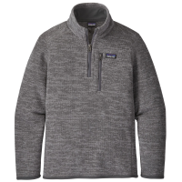 Kid's Patagonia Better Sweater 1/4 Zip Pullover Boys' 2022 in Gray size Medium | Polyester