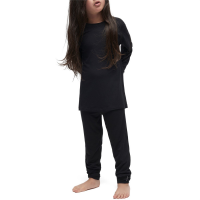 Kid's Le Bent Core 260 Raglan Top 2024 in Black size Medium | Wool/Bamboo