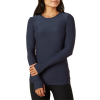 Women's Beyond Yoga Classic Crew Pullover 2022 in Blue size Small | Spandex/Polyester