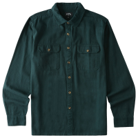 Billabong Offshore Solid Long-Sleeve Shirt 2021 Green size Medium | Cotton