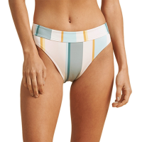 Women's Billabong x The Salty Blonde Feelin Salty Maui Bikini Bottoms 2021 in Khaki size Small | Elastane/Polyester