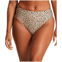 Women's Volcom Ur An Animal Retro Bikini Bottoms 2021 Brown size Medium | Nylon/Elastane/Plastic