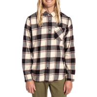 Volcom Caden Plaid Long-Sleeve Shirt 2021 in Black size Small | Cotton