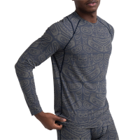 Saxx Quest Baselayer Crew 2022 in Gray size 2X-Large | Nylon/Elastane/Polyester