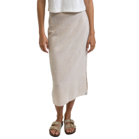 Women's Rhythm Serena Slip Midi Skirt 2021 in Khaki size Small | Cotton