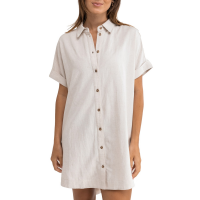 Women's Rhythm Classic Shirt Dress 2024 White size Large