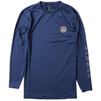 Vissla Easy Seas Eco Long Sleeve Surf Shirt 2022 in Blue size X-Large | Spandex/Polyester/Plastic