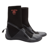 Women's Billabong 3mm Synergy Hidden Split Toe Wetsuit Boots 2021 in Black size 5 | Nylon/Neoprene