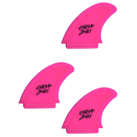 Catch Surf Hi-Performance Safety-Edge Tri Fin Set 2026 in Pink size 4.5 | Rubber