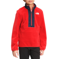 Kid's The North Face Glacier 1/4 Zip Fleece 2022 in Red size X-Large | Polyester
