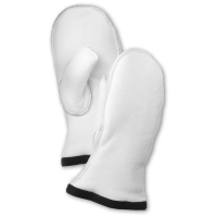 Women's Hestra Heli Ski Mitt Liner 2026 in White size 9 | Polyester