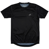 Kid's Troy Lee Designs Flowline Short-Sleeve Jersey 2024 in Black size Yxl | Cotton/Polyester
