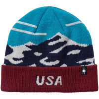 Smartwool USA Beanie Hat 2022 in Blue | Wool/Polyester