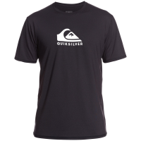 Quiksilver Solid Streak Short Sleeve Surf T-Shirt 2021 in Black size Small | Elastane/Polyester