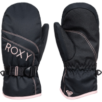 Kid's Roxy Jetty Solid Mittens Girls' 2021 in Black size Large