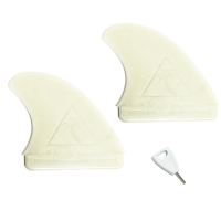Catch Surf Hi-Performance Side Bite Twin Fin Set 2026 in White | Plastic