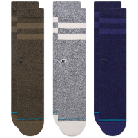 Stance Joven 3-Pack Socks 2025 in Gray size Small | Nylon/Cotton/Elastane