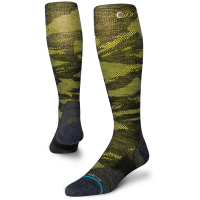 Stance Cache Snow Socks 2021 in Green size Large | Nylon/Wool/Elastane