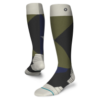 Stance Depths Snow Socks 2022 in Green size Medium | Nylon/Wool/Elastane