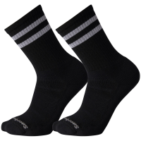 Smartwool Athletic Targeted Cushion Stripe Crew 2-Pack Socks 2021 in Black size Small | Nylon/Wool/Elastane