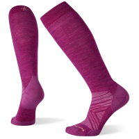 Women's Smartwool Performance Ski Zero Cushion OTC Socks 2022 in Purple size Large | Nylon/Wool/Elastane
