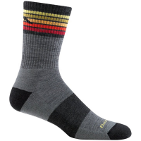 Darn Tough Kelso Micro Crew Lightweight Cushion Socks 2022 Gray in Grey size Large | Nylon/Spandex/Wool