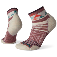 Women's Smartwool PhD(R) Outdoor Light Pattern Mini Socks 2021 Pink size Small | Nylon/Wool/Elastane
