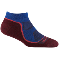 Women's Darn Tough Hiker No Show Lightweight Cushion Socks 2023 in Blue size Small | Nylon/Spandex/Wool