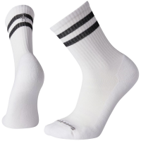 Smartwool Athletic Targeted Cushion Stripe Crew Socks 2022 in White size Large | Nylon/Wool/Elastane